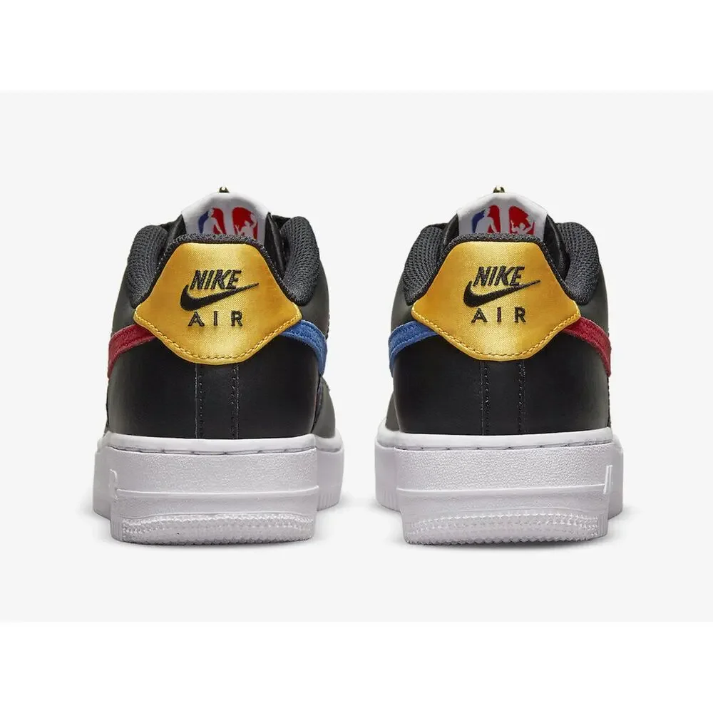 Nike Air Force 1 LV8 EMB NBA WNBA Black Teal DN4178 001 - SIZE 6Y / 7.5 WOMENS - Picture 3 of 13